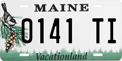 ME license plate 0141TI