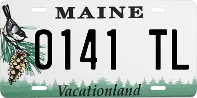 ME license plate 0141TL