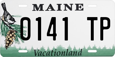 ME license plate 0141TP