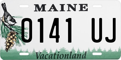 ME license plate 0141UJ