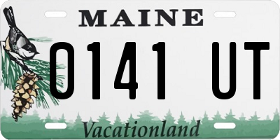 ME license plate 0141UT