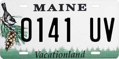 ME license plate 0141UV