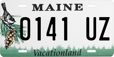 ME license plate 0141UZ