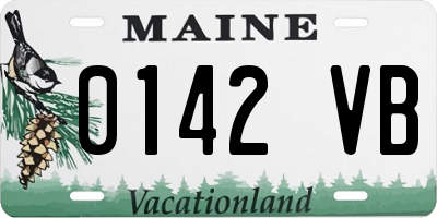 ME license plate 0142VB