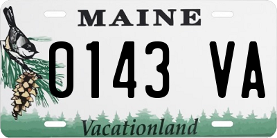 ME license plate 0143VA