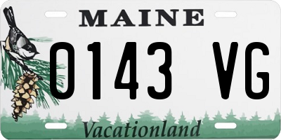 ME license plate 0143VG