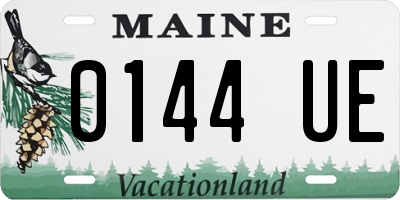 ME license plate 0144UE