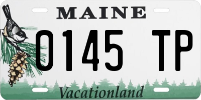 ME license plate 0145TP