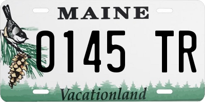 ME license plate 0145TR