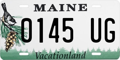 ME license plate 0145UG