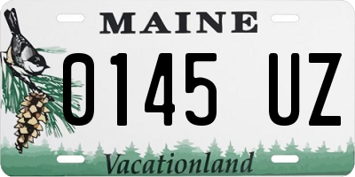 ME license plate 0145UZ