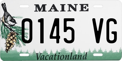 ME license plate 0145VG