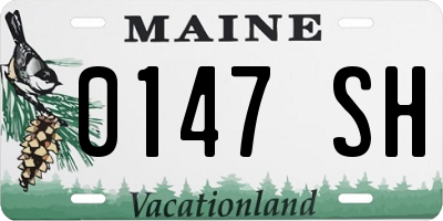 ME license plate 0147SH