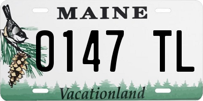 ME license plate 0147TL