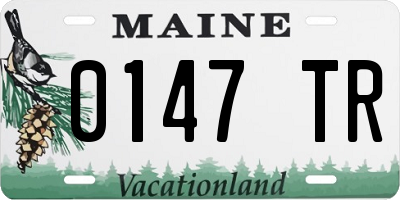 ME license plate 0147TR