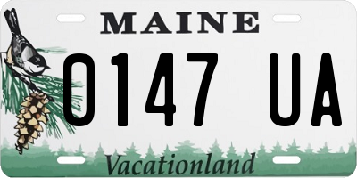 ME license plate 0147UA