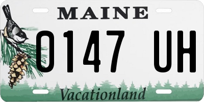 ME license plate 0147UH