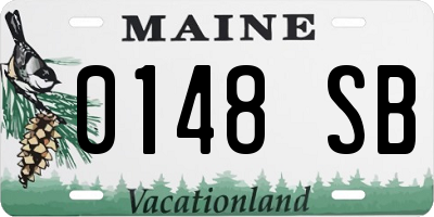 ME license plate 0148SB