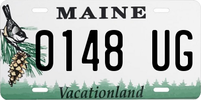 ME license plate 0148UG