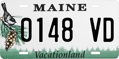 ME license plate 0148VD