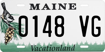 ME license plate 0148VG