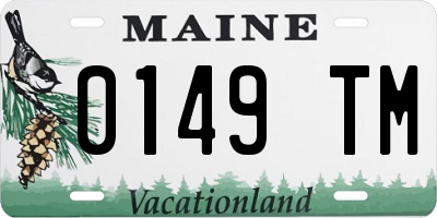 ME license plate 0149TM