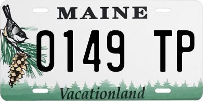 ME license plate 0149TP