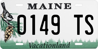 ME license plate 0149TS