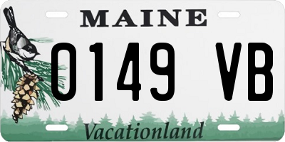 ME license plate 0149VB