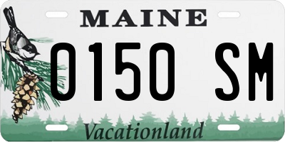 ME license plate 0150SM