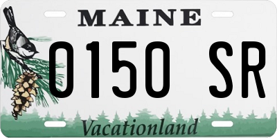ME license plate 0150SR