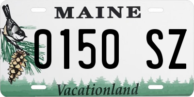 ME license plate 0150SZ