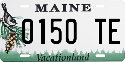 ME license plate 0150TE