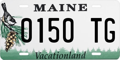 ME license plate 0150TG