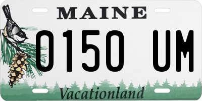 ME license plate 0150UM