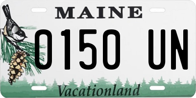 ME license plate 0150UN