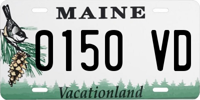 ME license plate 0150VD