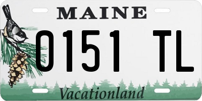 ME license plate 0151TL