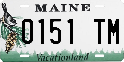 ME license plate 0151TM