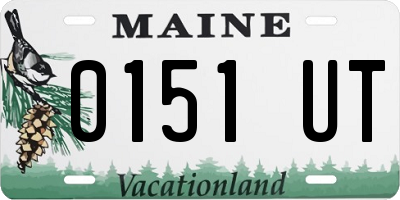 ME license plate 0151UT