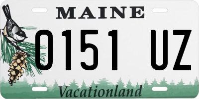 ME license plate 0151UZ