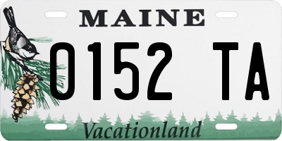 ME license plate 0152TA
