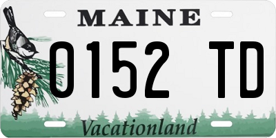 ME license plate 0152TD