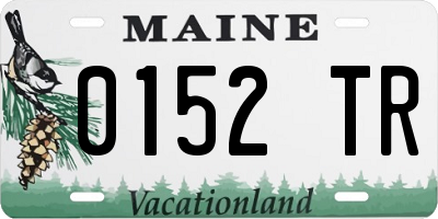ME license plate 0152TR