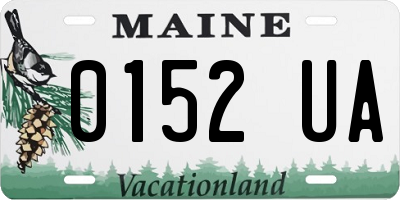 ME license plate 0152UA