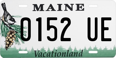 ME license plate 0152UE