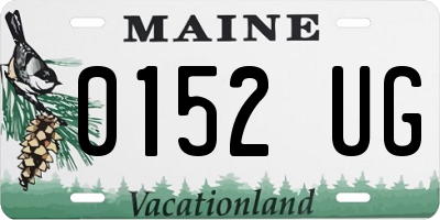 ME license plate 0152UG