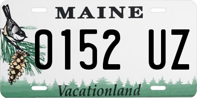 ME license plate 0152UZ