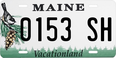 ME license plate 0153SH