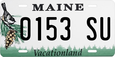 ME license plate 0153SU
